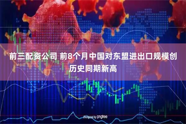 前三配资公司 前8个月中国对东盟进出口规模创历史同期新高
