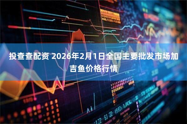 投查查配资 2026年2月1日全国主要批发市场加吉鱼价格行情